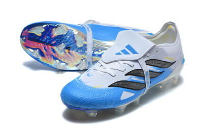 Adidas Predator 26 Elite Fold-Over Tongue FG Football Boots - Blue/Electric Blue/Soft Gray
