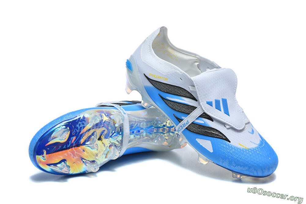 Adidas Predator 26 Elite Fold-Over Tongue FG Football Boots - Blue/Electric Blue/Soft Gray 4