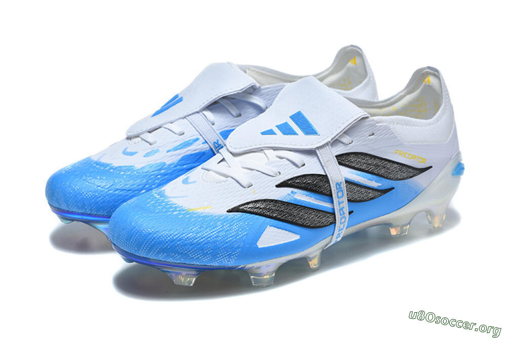 Adidas Predator 26 Elite Fold-Over Tongue FG Football Boots - Blue/Electric Blue/Soft Gray 5