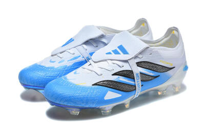 Adidas Predator 26 Elite Fold-Over Tongue FG Football Boots - Blue/Electric Blue/Soft Gray