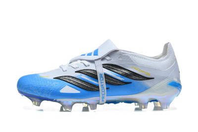 Adidas Predator 26 Elite Fold-Over Tongue FG Football Boots - Blue/Electric Blue/Soft Gray