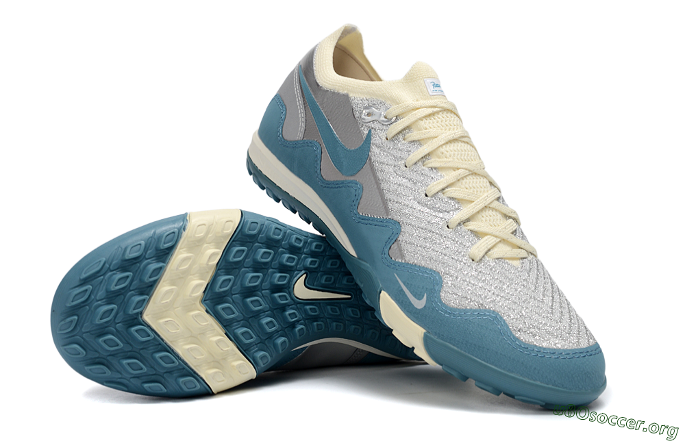 Nike Air Zoom Mercurial Vapor 16 Elite TF Football Shoes - Blue/Creamy Blue/Soft Grey 1