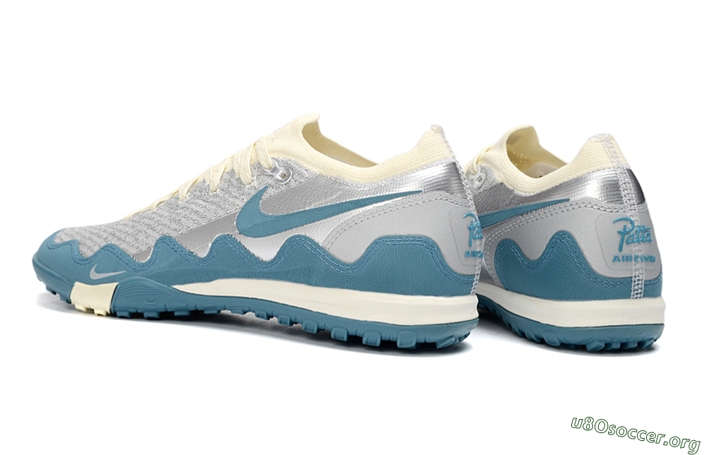 Nike Air Zoom Mercurial Vapor 16 Elite TF Football Shoes - Blue/Creamy Blue/Soft Grey 4