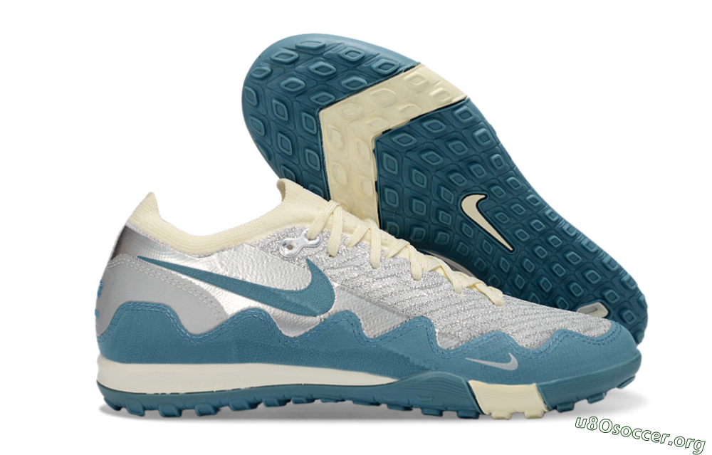 Nike Air Zoom Mercurial Vapor 16 Elite TF Football Shoes - Blue/Creamy Blue/Soft Grey 2