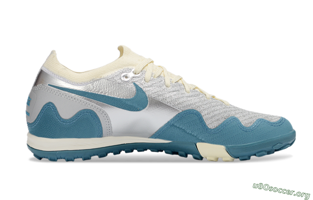 Nike Air Zoom Mercurial Vapor 16 Elite TF Football Shoes - Blue/Creamy Blue/Soft Grey 5