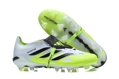 Adidas Predator 26 Elite Fold-Over Tongue FG Football Boots - Yellow/Electric Green/Black