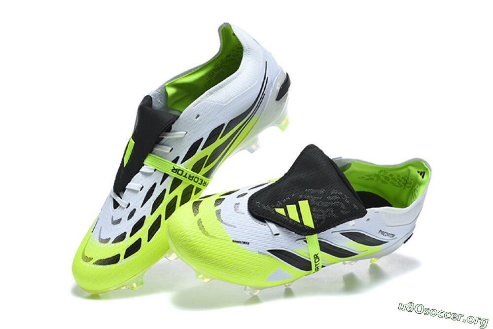Adidas Predator 26 Elite Fold-Over Tongue FG Football Boots - Yellow/Electric Green/Black 6
