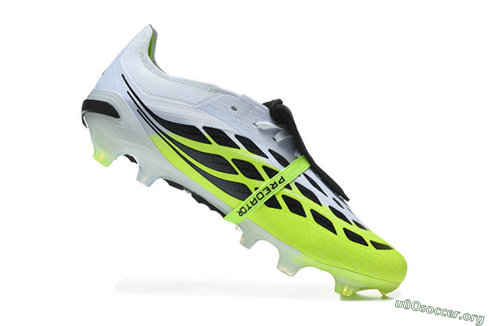 Adidas Predator 26 Elite Fold-Over Tongue FG Football Boots - Yellow/Electric Green/Black 7