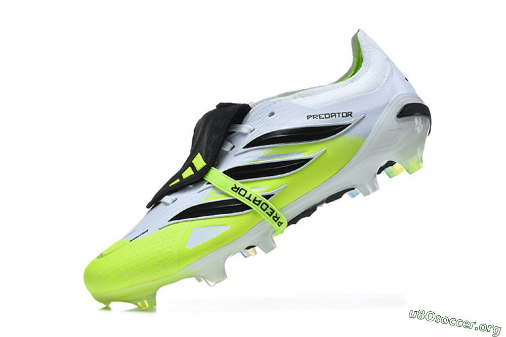 Adidas Predator 26 Elite Fold-Over Tongue FG Football Boots - Yellow/Electric Green/Black 8