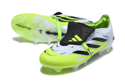 Adidas Predator 26 Elite Fold-Over Tongue FG Football Boots - Yellow/Electric Green/Black