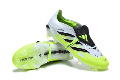Adidas Predator 26 Elite Fold-Over Tongue FG Football Boots - Yellow/Electric Green/Black