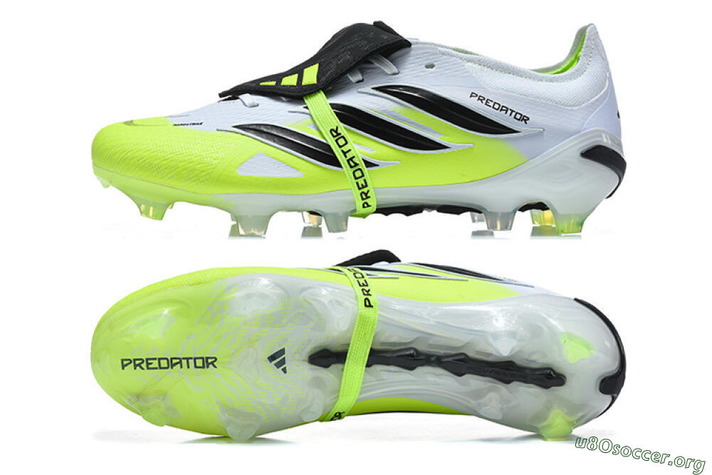 Adidas Predator 26 Elite Fold-Over Tongue FG Football Boots - Yellow/Electric Green/Black 1