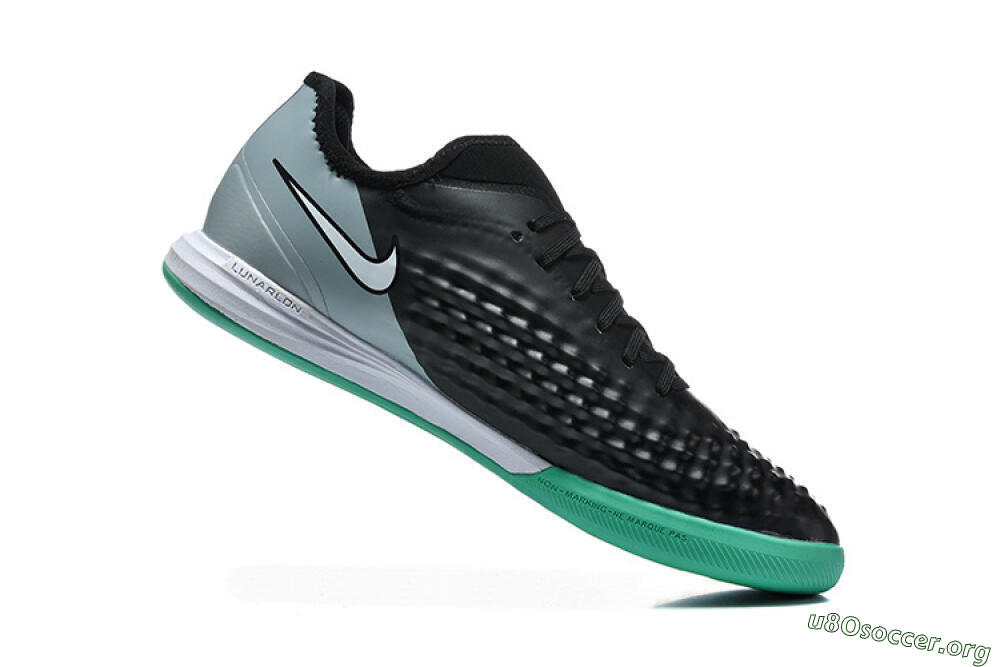 Nike MagistaX Finale 2 IC Football Shoes - Black/Aqua Green/Gray 7