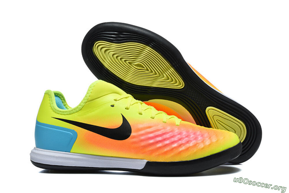 Nike MagistaX Finale 2 IC Football Shoes - Yellow/Neon Green/Fiery Orange 2