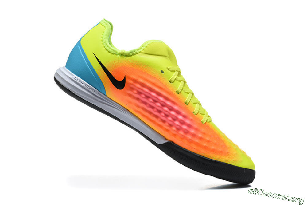 Nike MagistaX Finale 2 IC Football Shoes - Yellow/Neon Green/Fiery Orange 7