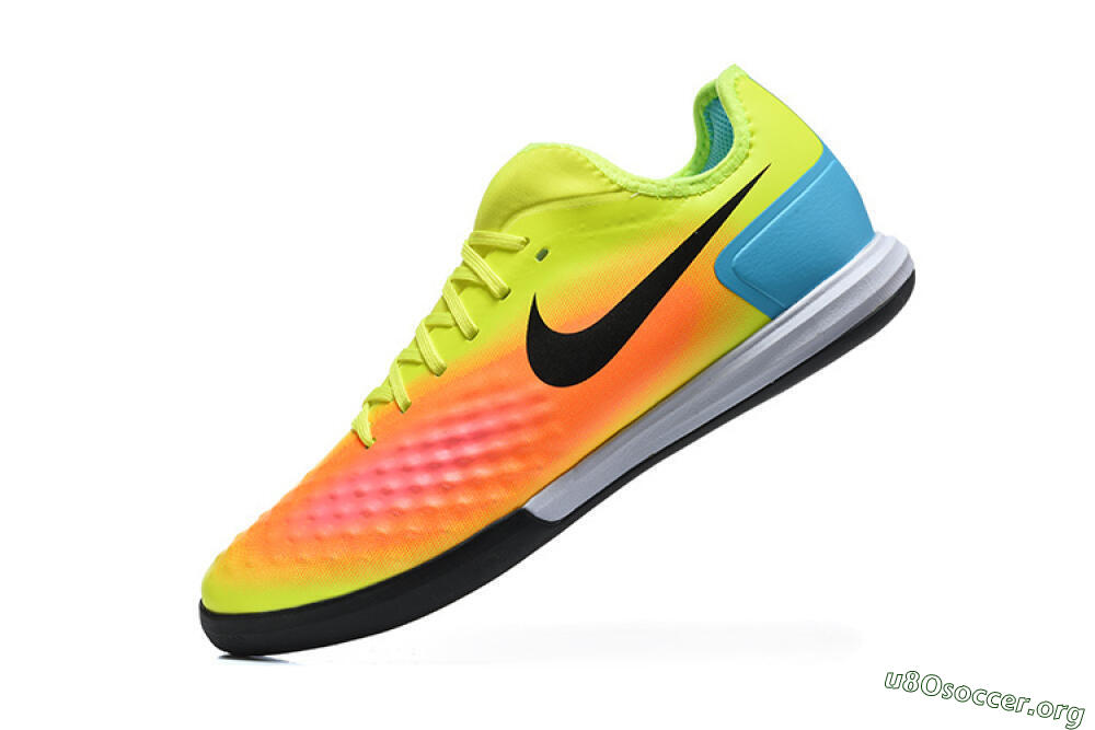 Nike MagistaX Finale 2 IC Football Shoes - Yellow/Neon Green/Fiery Orange 8