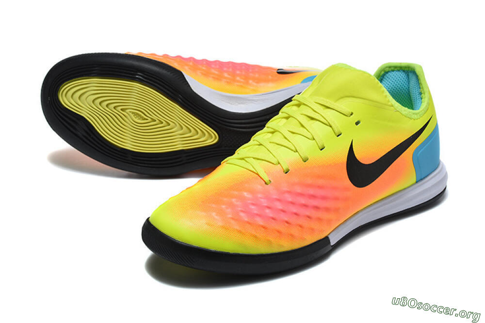 Nike MagistaX Finale 2 IC Football Shoes - Yellow/Neon Green/Fiery Orange 0