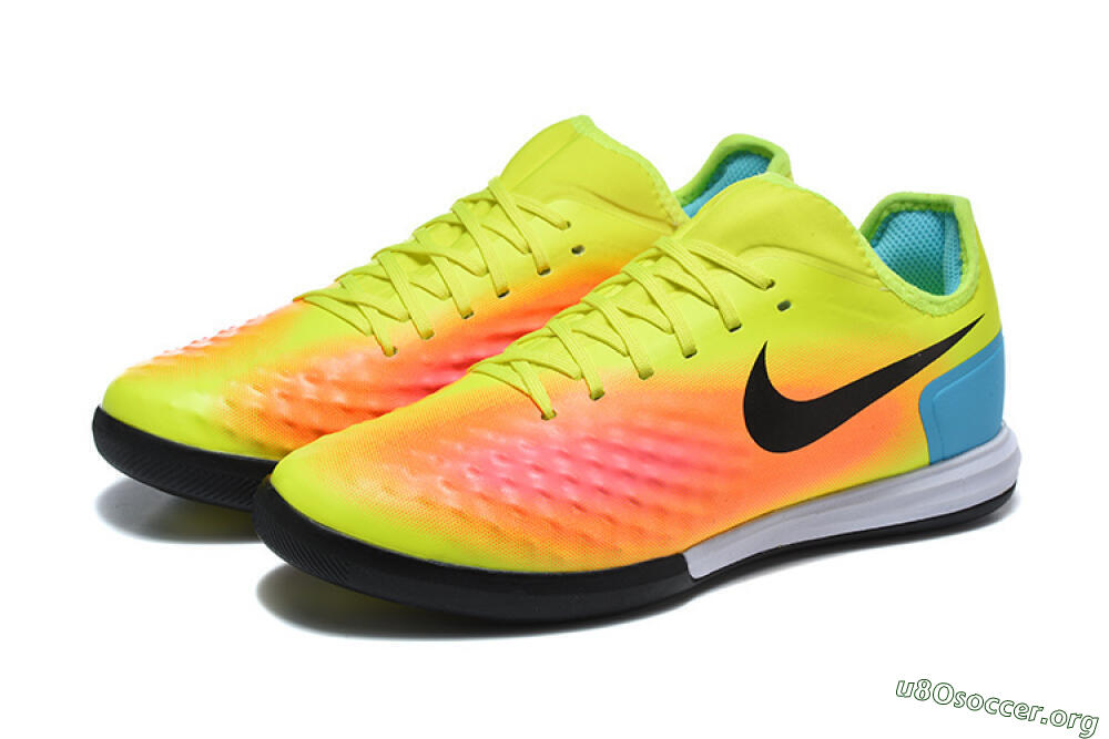 Nike MagistaX Finale 2 IC Football Shoes - Yellow/Neon Green/Fiery Orange 5