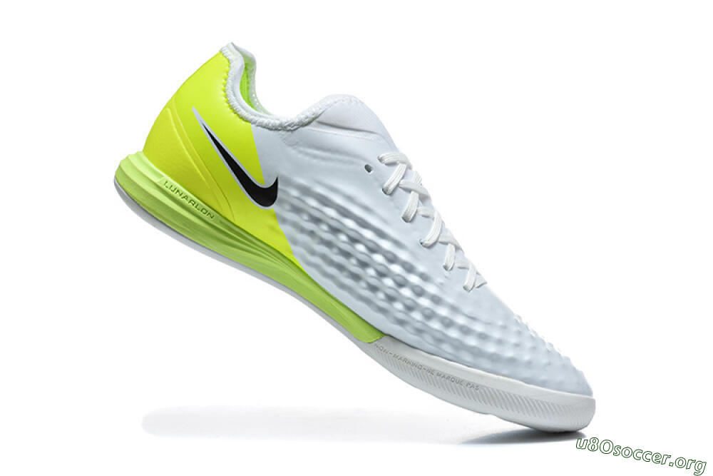 Nike MagistaX Finale 2 IC Football Shoes - White/Lime Green/Black 7