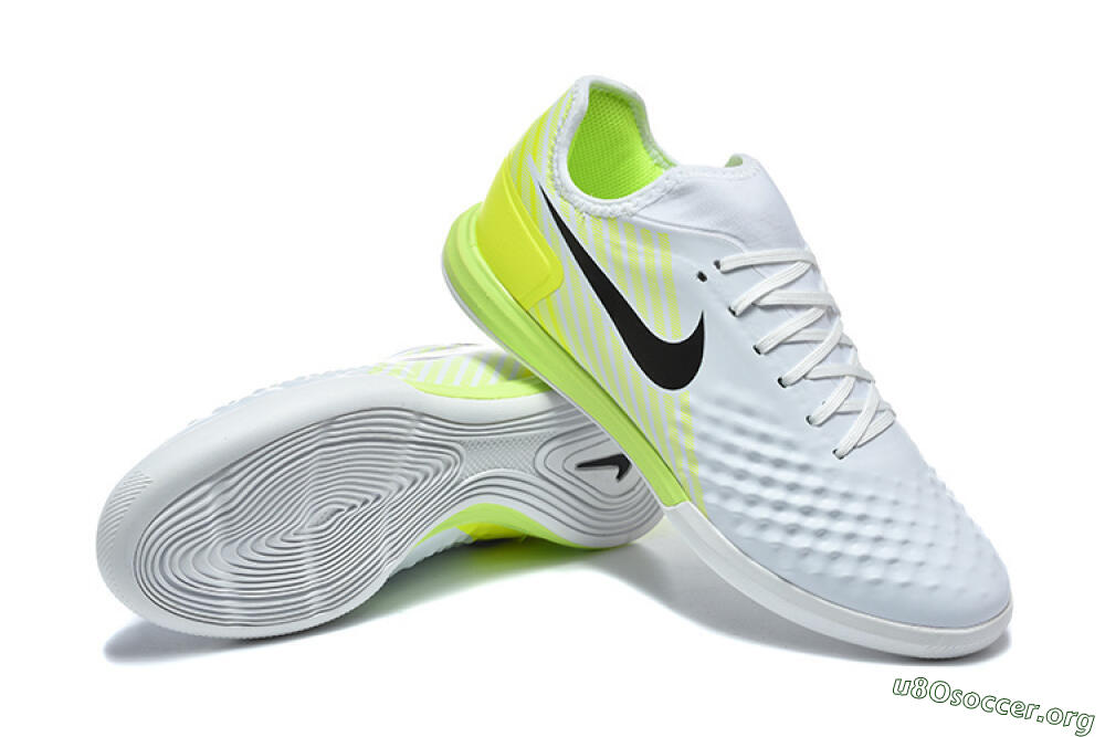 Nike MagistaX Finale 2 IC Football Shoes - White/Lime Green/Black 4