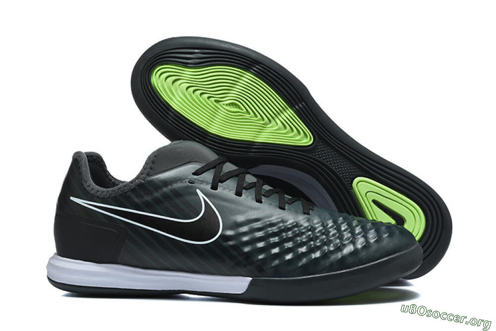 Nike MagistaX Finale 2 IC Football Shoes - Black/Vibrant Green/White 2