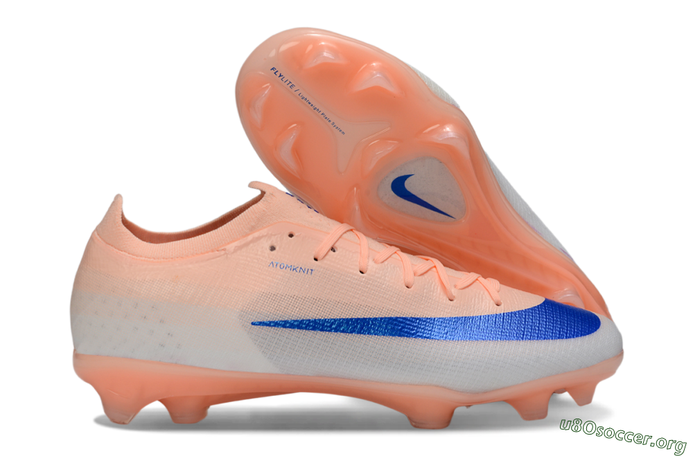 Nike Air Zoom Mercurial Vapor 17 Elite FG Football Boots - Peach/Electric Blue/Soft Coral 2