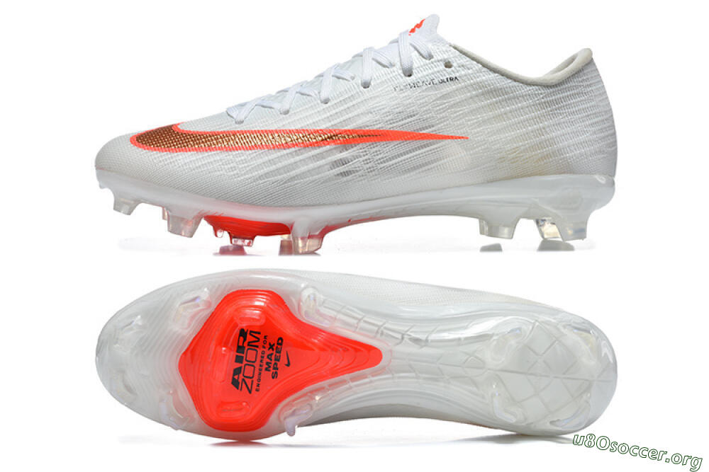 Nike Air Zoom Mercurial Superfly 11 FG Football Boots - White/Bright Red/Crystal Clear 1