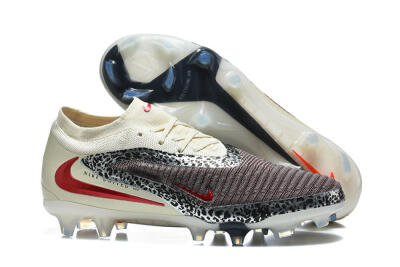 Nike Phantom 6 Elite Low FG Football Boots - Brown/Crimson Red/White