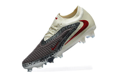 Nike Phantom 6 Elite Low FG Football Boots - Brown/Crimson Red/White