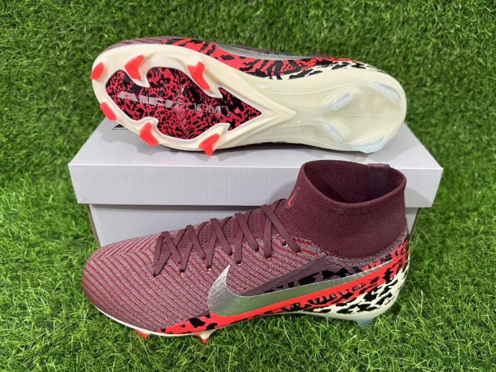 Nike Air Zoom Mercurial Superfly 10 Elite FG Football Boots - Maroon/Scarlet Blaze/Crimson Spice