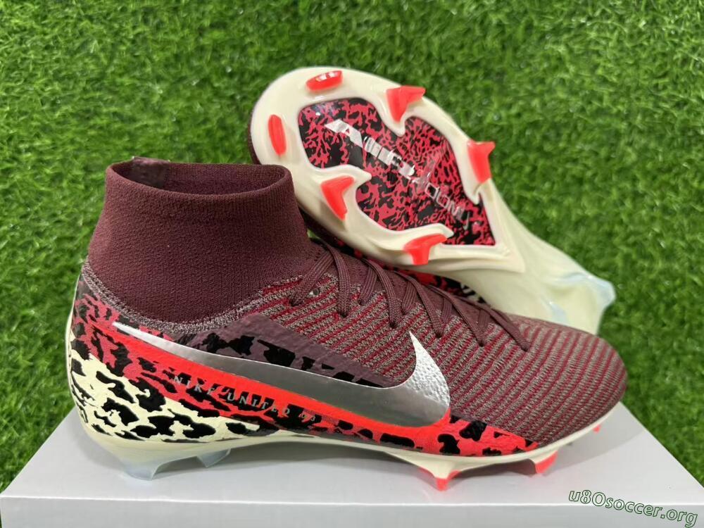 Nike Air Zoom Mercurial Superfly 10 Elite FG Football Boots - Maroon/Scarlet Blaze/Crimson Spice