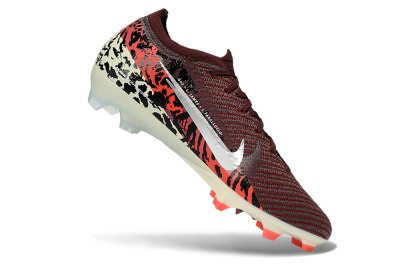 Nike Air Zoom Mercurial Vapor 16 Elite FG Football Boots - Maroon/Fiery Red/Muted Ivory