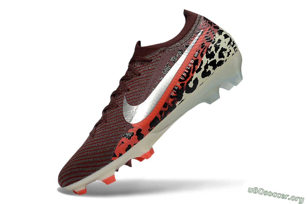 Nike Air Zoom Mercurial Vapor 16 Elite FG Football Boots - Maroon/Fiery Red/Muted Ivory 6