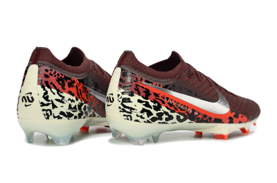 Nike Air Zoom Mercurial Vapor 16 Elite FG Football Boots - Maroon/Fiery Red/Muted Ivory