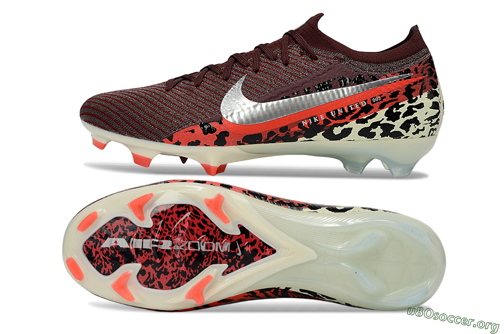 Nike Air Zoom Mercurial Vapor 16 Elite FG Football Boots - Maroon/Fiery Red/Muted Ivory 1