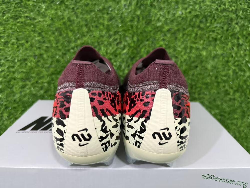 Nike Air Zoom Mercurial Vapor 16 Elite FG Football Boots - Maroon/Fiery Red/Muted Ivory