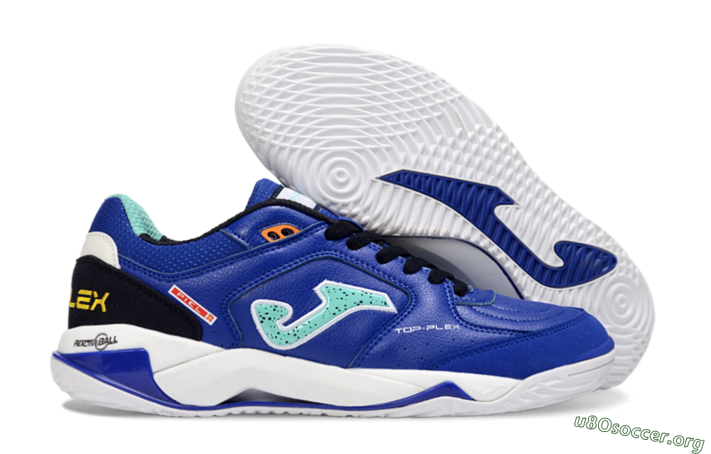 Joma Top Flex IC Football Shoes - Blue/Aquatic Blue/White 2