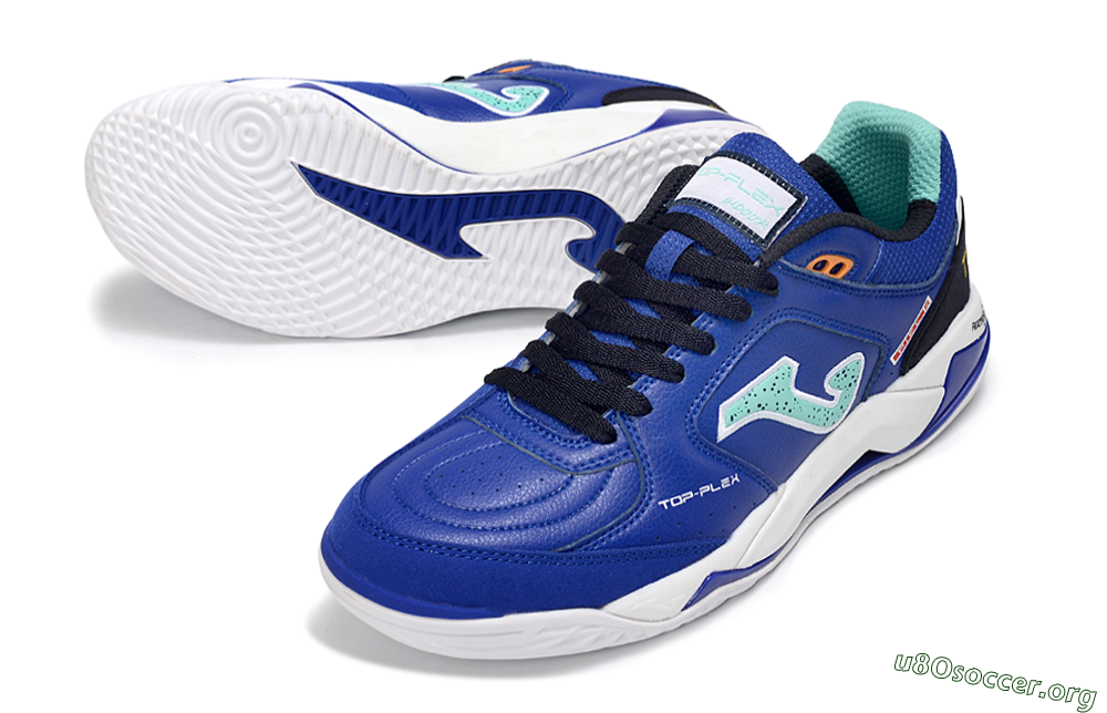 Joma Top Flex IC Football Shoes - Blue/Aquatic Blue/White 0