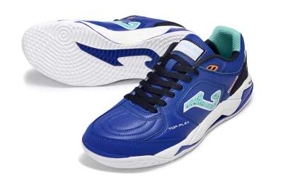 Joma Top Flex IC Football Shoes - Blue/Aquatic Blue/White