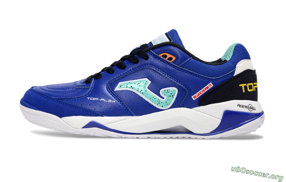 Joma Top Flex IC Football Shoes - Blue/Aquatic Blue/White 3