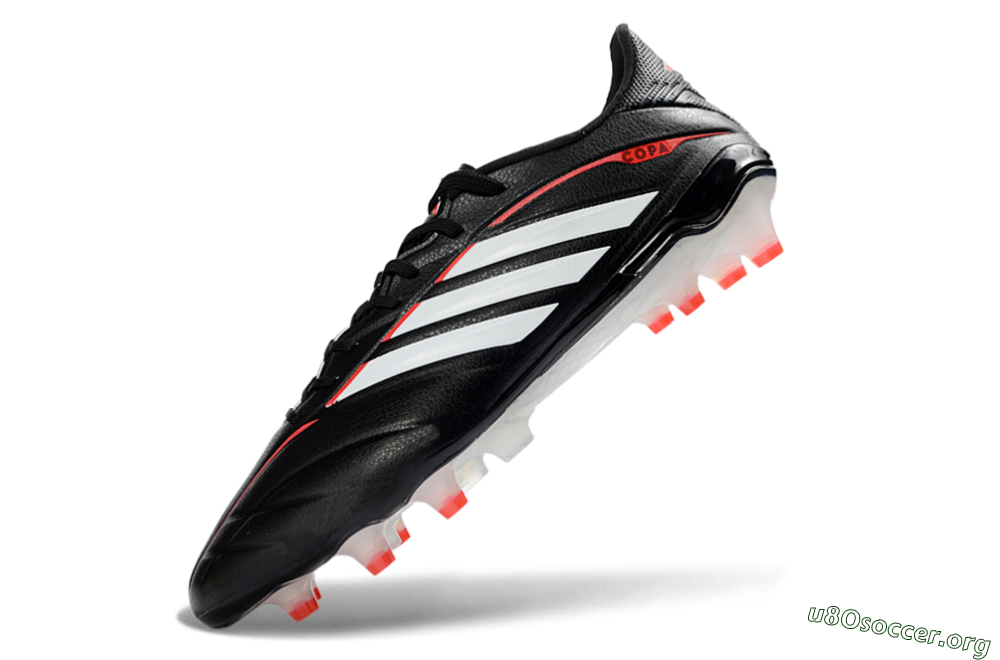 Adidas Copa Pure 4 Elite FG Football Boots - Black/Crimson Red/White 5