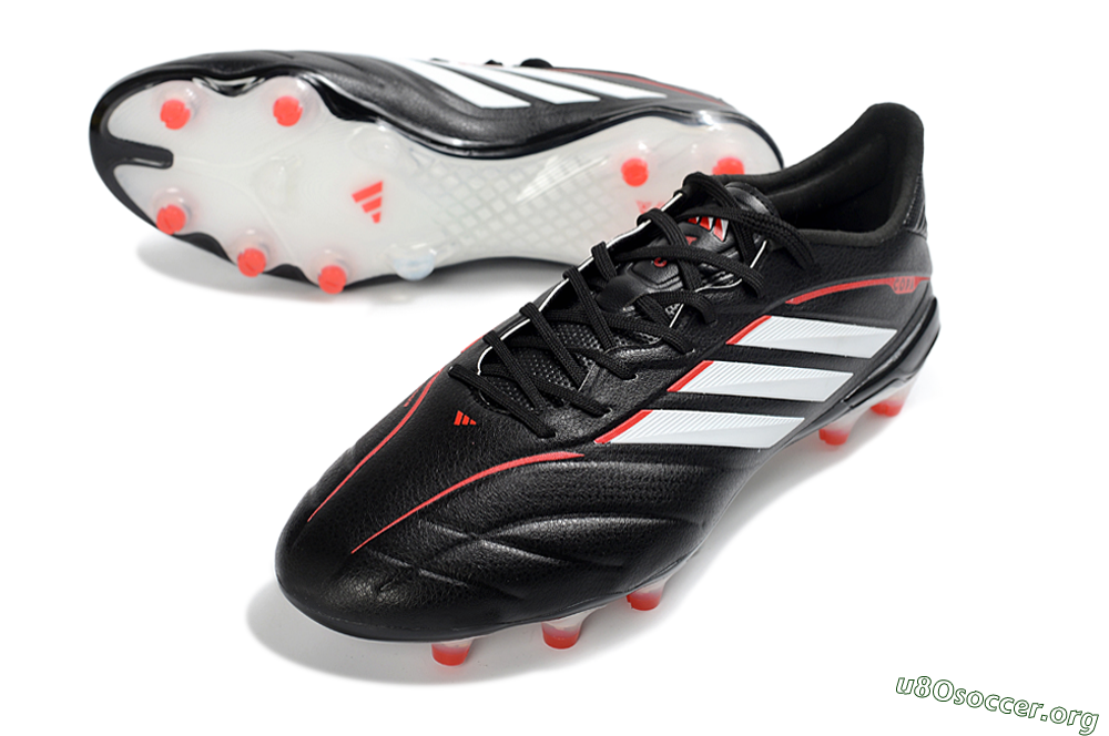 Adidas Copa Pure 4 Elite FG Football Boots - Black/Crimson Red/White 0
