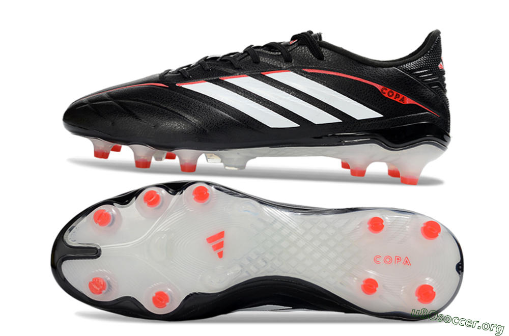 Adidas Copa Pure 4 Elite FG Football Boots - Black/Crimson Red/White 1