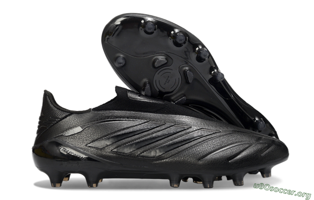 Adidas Copa Pure 4 Elite Laceless FG Football Boots - Black/Midnight Black/Stealth Black 2