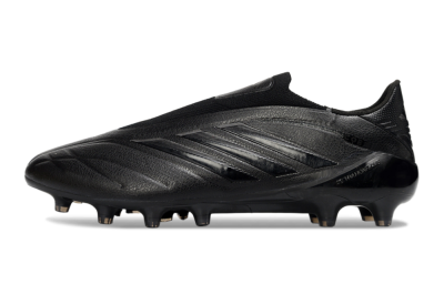 Adidas Copa Pure 4 Elite Laceless FG Football Boots - Black/Midnight Black/Stealth Black
