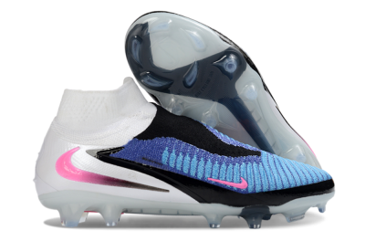 Nike Phantom 6 Elite High FG Football Boots - Blue/Electric Blue/Neon Pink