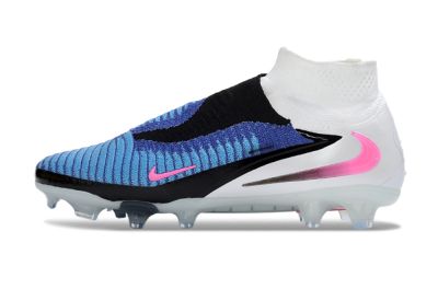 Nike Phantom 6 Elite High FG Football Boots - Blue/Electric Blue/Neon Pink