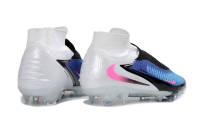 Nike Phantom 6 Elite High FG Football Boots - Blue/Electric Blue/Neon Pink