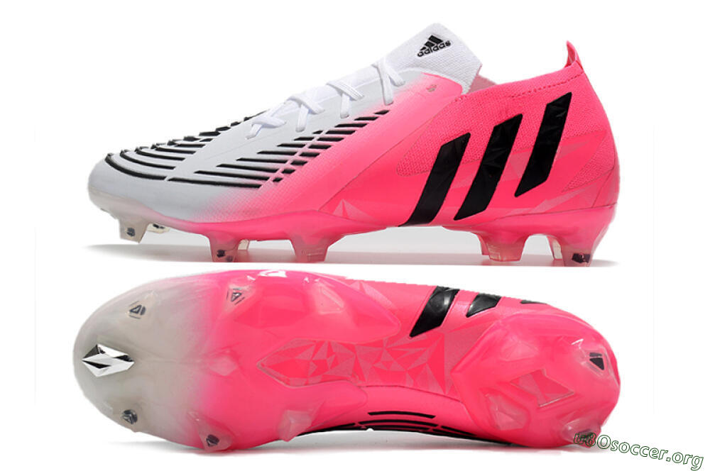 Adidas Predator Edge.1 Low FG Football Boots - White/Pink 1