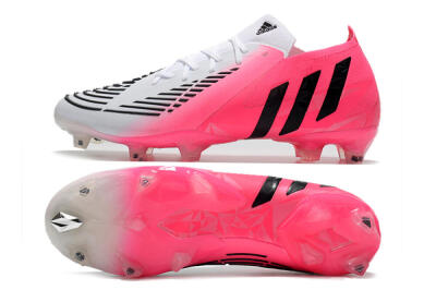Adidas Predator Edge.1 Low FG Football Boots - White/Pink